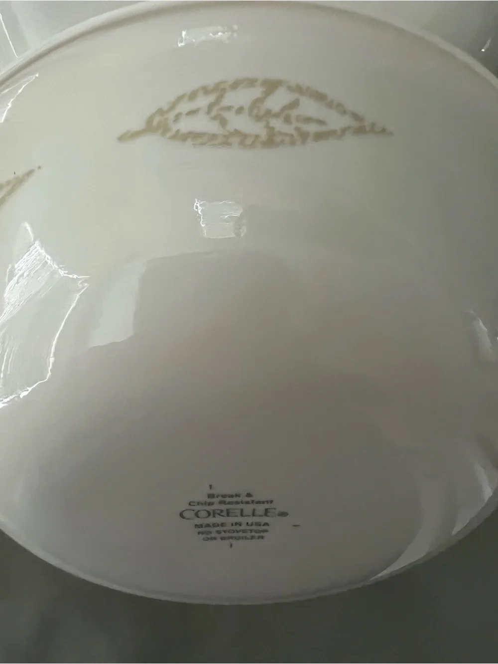 Vintage Corelle Corning Textured Leaves Sandstone Soup/Cereal Bowls - set of 4
